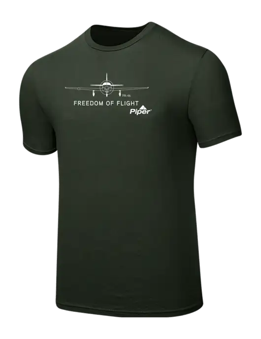 Seriously Soft Dark Olive T-Shirt w/Freedom of Flight Logo