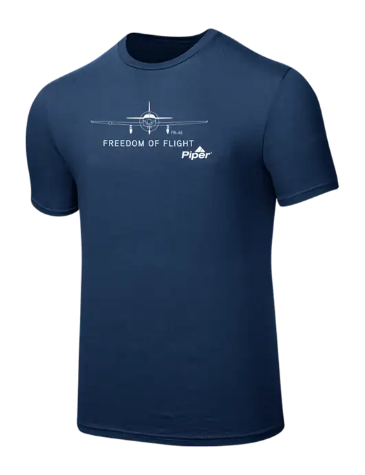 Seriously Soft Deep Slate Blue T-Shirt w/Freedom of Flight Logo