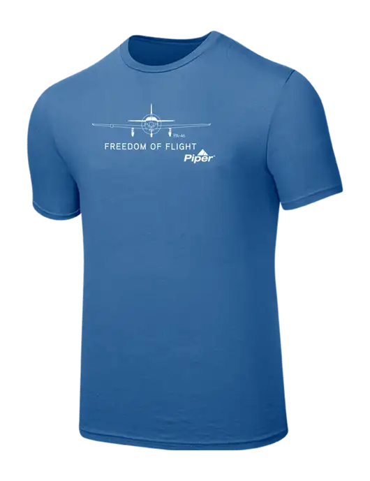 Seriously Soft Light Navy T-Shirt w/Freedom of Flight Logo