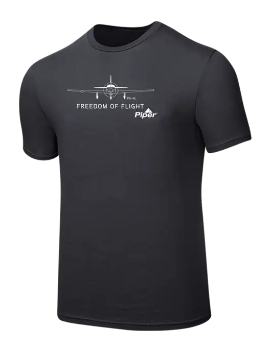 Seriously Soft Charcoal T-Shirt w/Freedom of Flight Logo