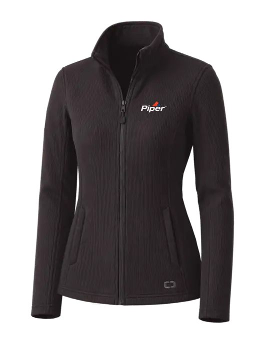 OGIO Blacktop Womens Grit Fleece Jacket w/Piper Logo