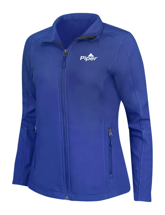 Dark Royal Womens Core Soft Shell Jacket w/Piper Logo