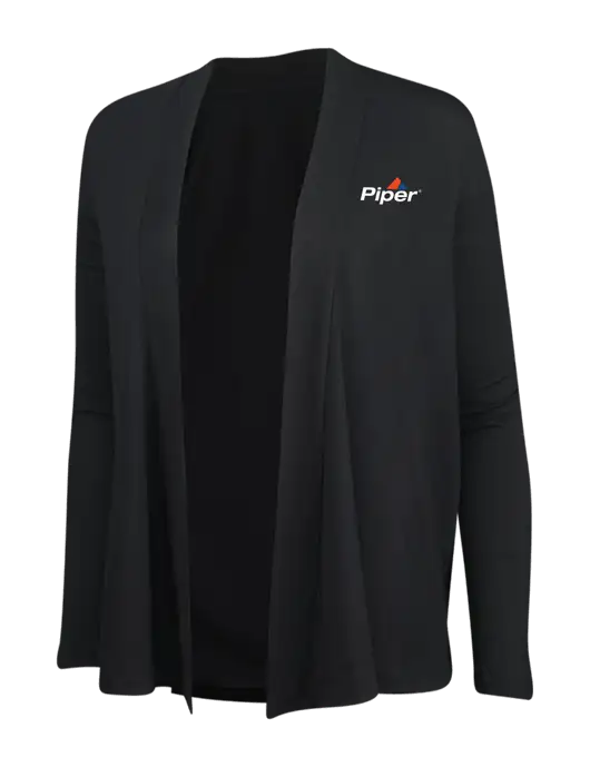 Black Womens Concept Cardigan w/Piper Logo