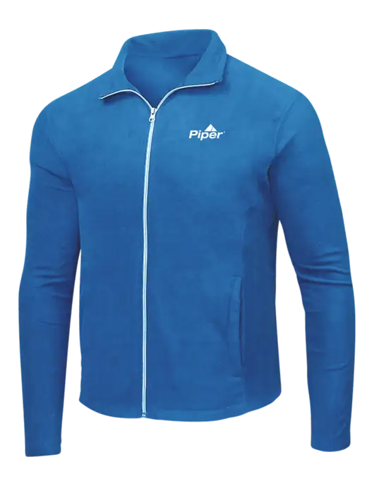 Light Royal Microfleece Jacket w/Piper Logo