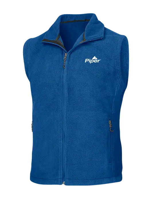 Royal Fleece Vest w/Piper Logo