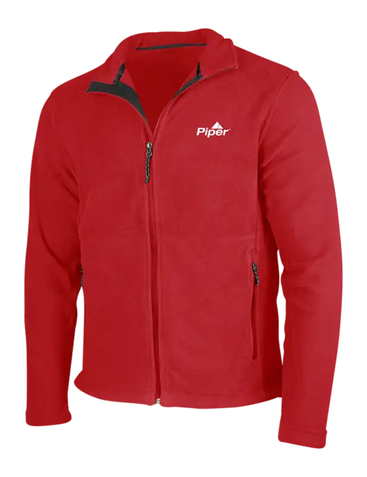Red Fleece Jacket w/Piper Logo