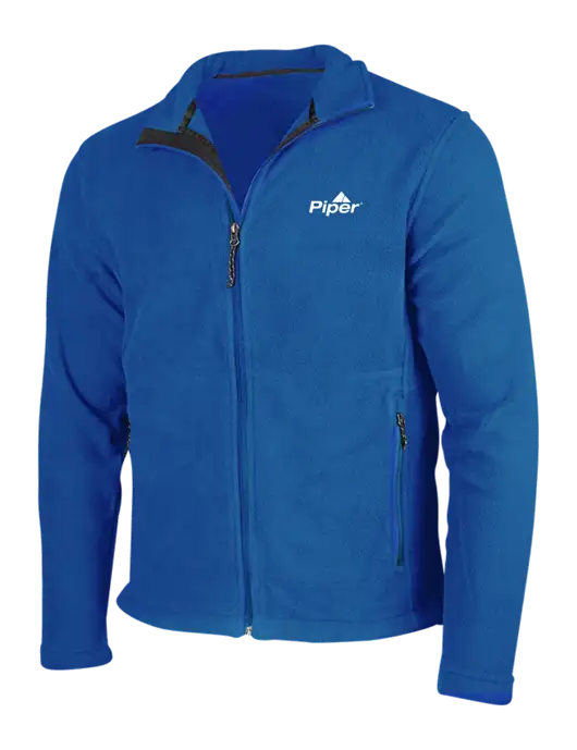 Dark Royal Fleece Jacket w/Piper Logo