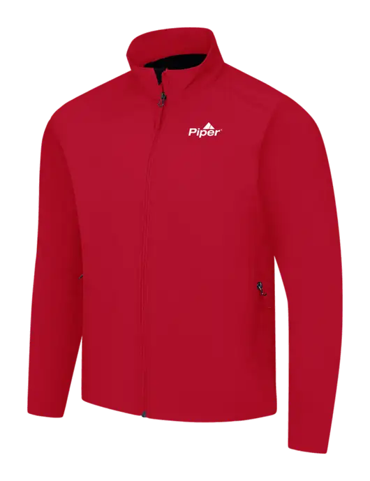 Red Core Soft Shell Jacket w/Piper Logo