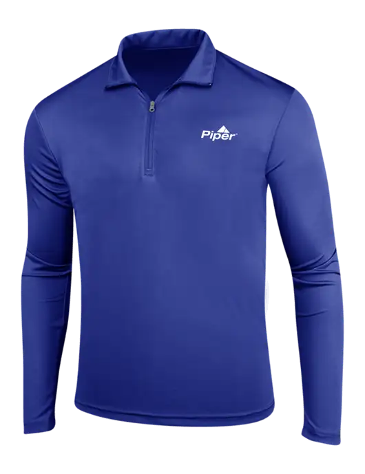 Dark Royal PosiCharge Competitor 1/4 Zip Pullover w/Piper Logo