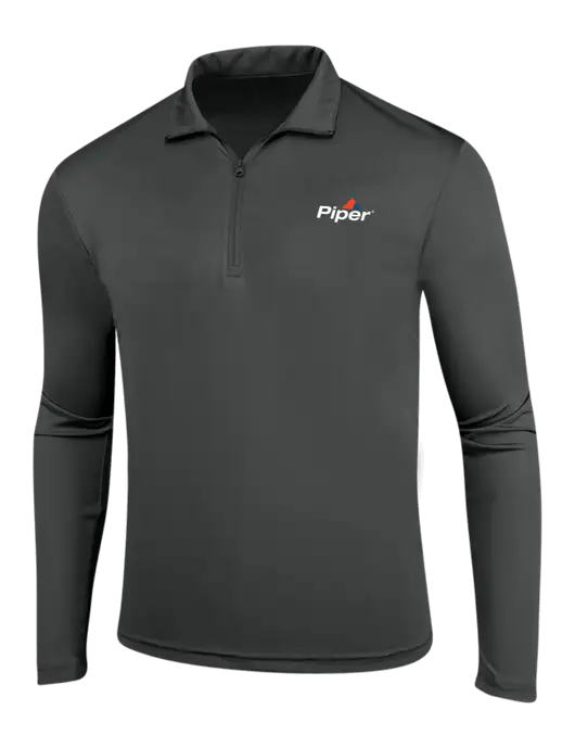 Dark Grey PosiCharge Competitor 1/4 Zip Pullover w/Piper Logo