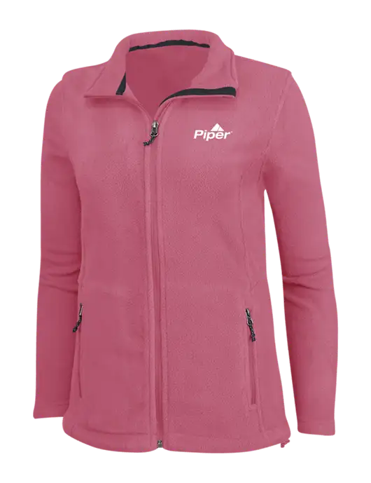 Womens Pink Fleece Jacket w/Piper Logo