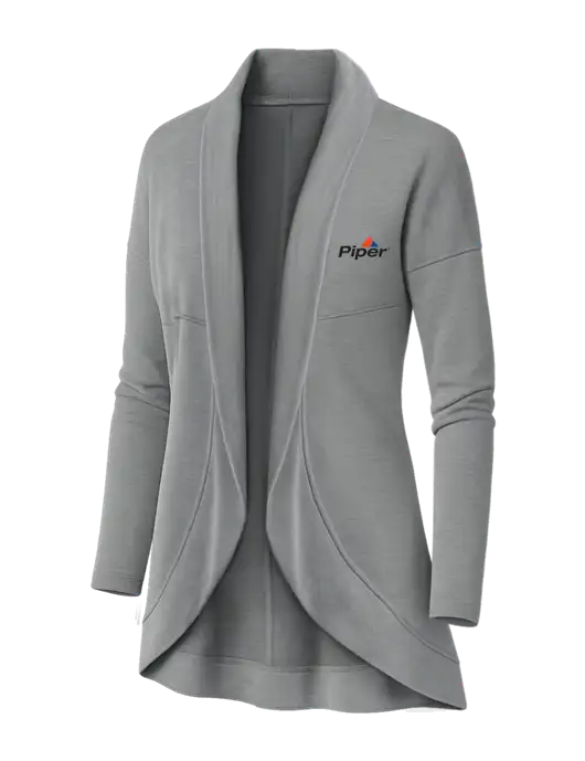 OGIO Light Grey Heather Womens Luuma Cocoon Fleece w/Piper Logo