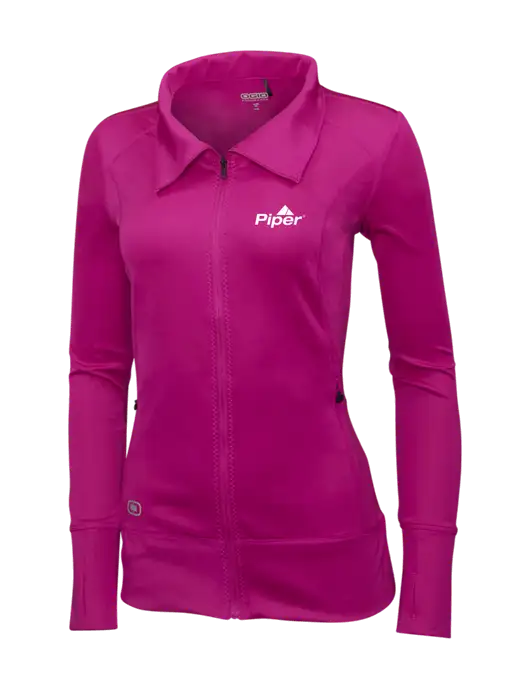 OGIO Dark Fuchsia Womens Endurance Fulcrum Full-Zip w/Piper Logo