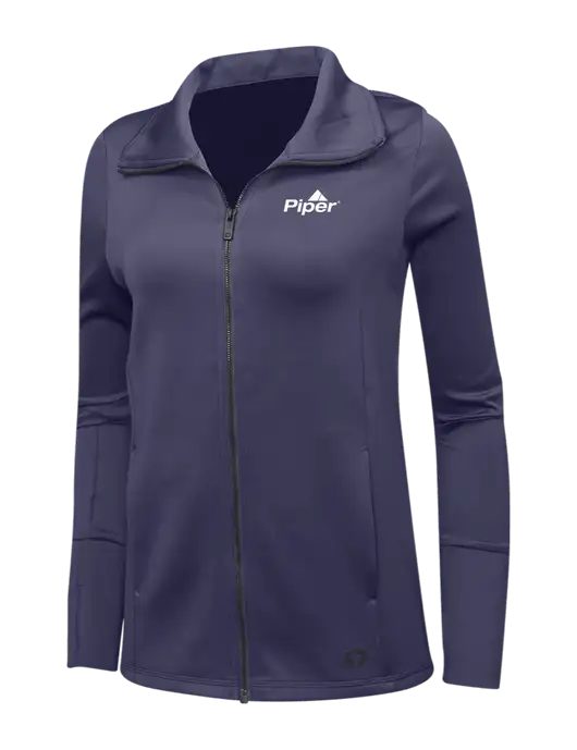 OGIO Navy Womens Endurance Modern Performance Full-Zip w/Piper Logo