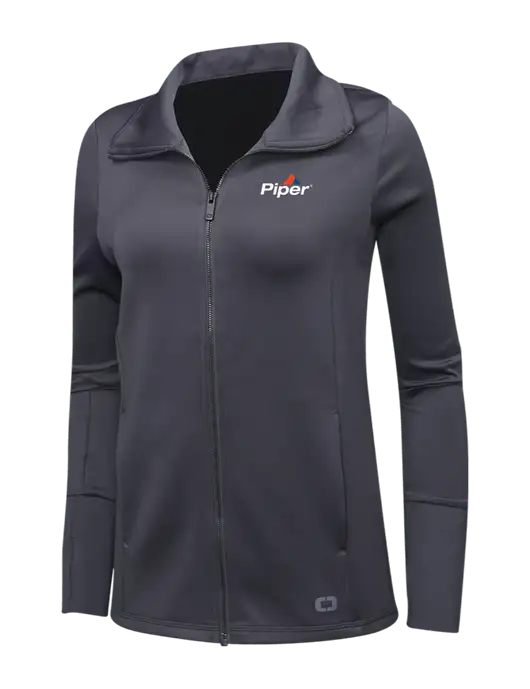 OGIO Dark Grey Womens Endurance Modern Performance Full-Zip w/Piper Logo