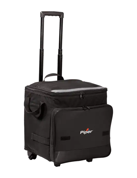 Black Rolling Cooler w/Piper Logo