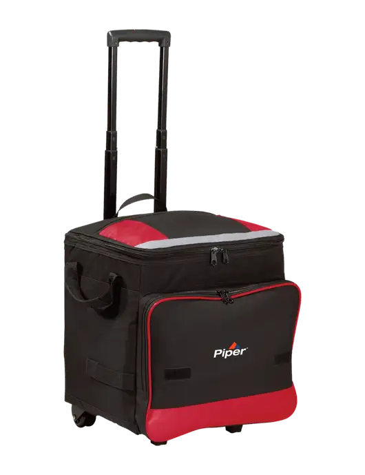 Red Rolling Cooler w/Piper Logo