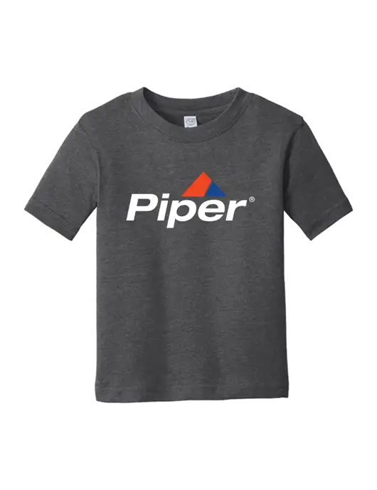 Rabbit Skins Vintage Smoke Toddler Fine Jersey Tee w/Piper Logo