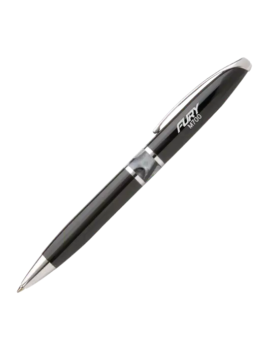 Illusion Black Pen - Black Ink w/M700 Fury Logo, Piper Logo