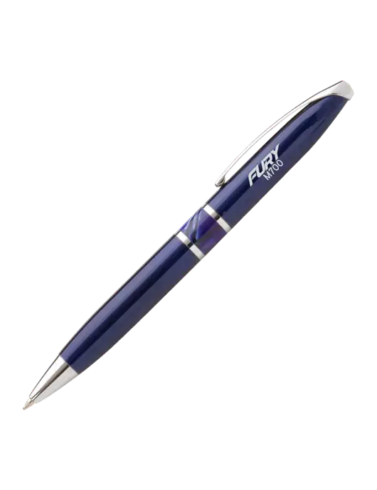 Illusion Navy Pen - Black Ink w/M700 Fury Logo, Piper Logo