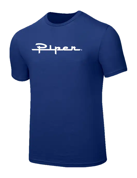Seriously Soft Dark Royal T-Shirt w/Vintage Piper Logo