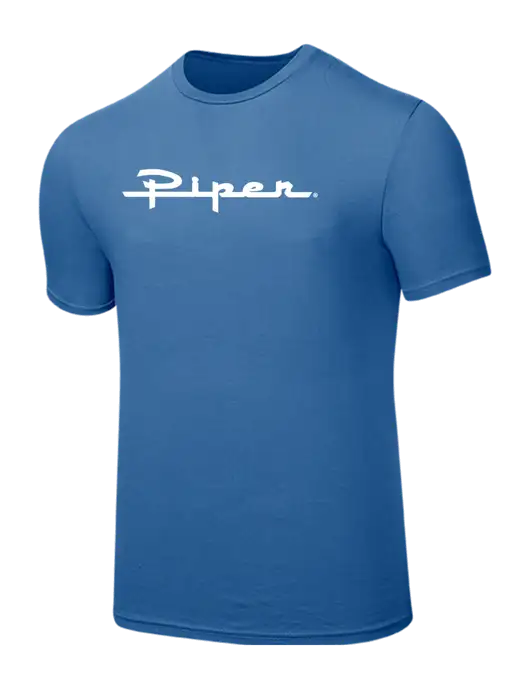 Seriously Soft Light Navy T-Shirt w/Vintage Piper Logo